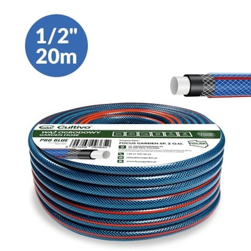 Wąż ogrodowy PRO BLUE 1/2` 20m - CULTIVO