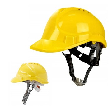 Hełm ROBOCZY Ochronny Budowlany Kask BHP MOCNY WENTYLOWANY