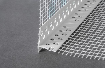 ПРОФИЛЬНАЯ КРЫШКА СКРЫТОГО МОНТАЖА ПОЛОСКА ПВХ С СЕТКОЙ 2м