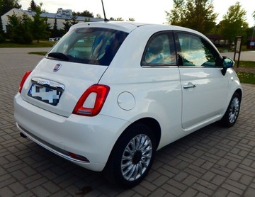 Fiat 500 II Seria 4 1.2 69KM 2017 Fiat 500 1.2 Lounge szklany dach jasny środek ładny zadbany bezwypadkowy, zdjęcie 11