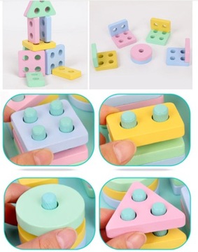 Пазл-сортировщик форм и цветов МОНТЕССОРИ.