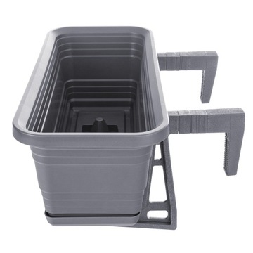 БАЛКОННАЯ ЯЩИКА ЦВЕТОЧНЫЙ ВАЗ ЦВЕТОЧНЫЙ ВАЗ 40см РУЧКИ ПОДСТАВКА БАЛКОННАЯ БАЛЮСТРАДА