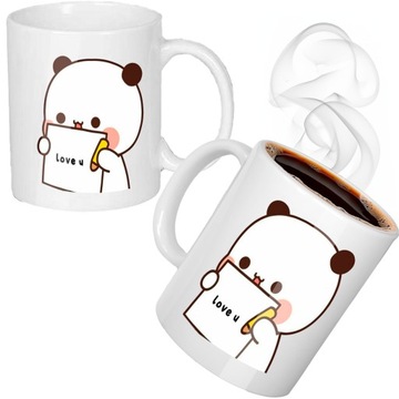 Kubek biały ceramiczny 330ml CUTE BEAR Upominek SŁODKIE MISIE BUBU i DUDU