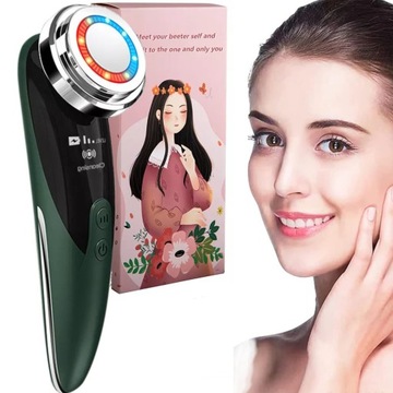 EMS МАССАЖЕР ДЛЯ ЛИЦА СО СВЕТОМ Электротоки