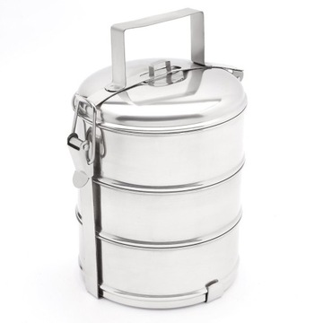 POJEMNIK OBIADOWY TROJAK MENAŻKA LUNCHBOX NIERDZEWNY
