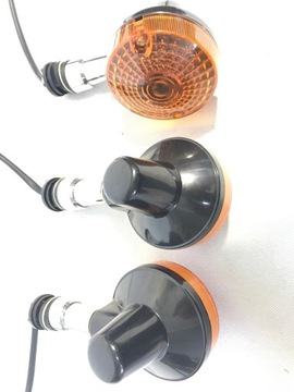 ЧЕРНЫЕ Поворотники Classic Suzuki Yamaha SET