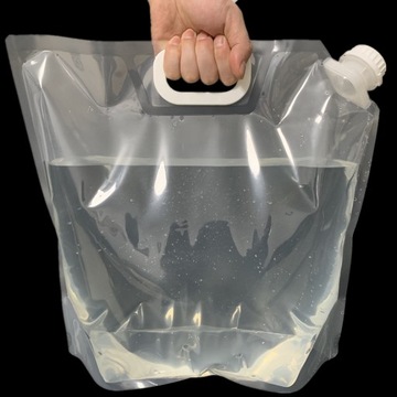 ПАКЕТЫ ДЛЯ ВОДЫ КЕМПИНГОВЫЕ, БЕЛЫЕ, СКЛАДНЫЕ, 10л, 4 шт.