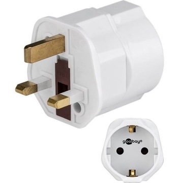 Adapter podróżny 13A wtyk angielski, GB, Hongkong