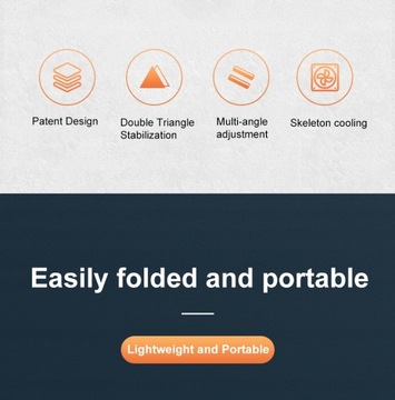 Регулируемая алюминиевая подставка для ноутбука Macbook