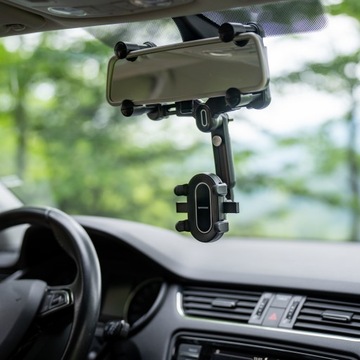 АВТОДЕРЖАТЕЛЬ ДЛЯ ТЕЛЕФОНА, ЗЕРКАЛО ЗАДНЕГО ВИДА, ПРОЧНЫЙ АВТОДЕРЖАТЕЛЬ