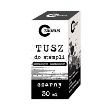 Tusz do pieczątek taurus 30 ml czarny