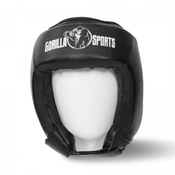 Черный S Gorilla Sports тренировочный боксерский шлем