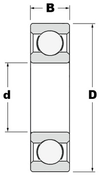 Подшипник 6005 2RS C3 PPL 25x47x12 Польский 2rsr 2rsh