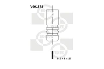 BGA V991578 VENTIL VÝFUKOVÝ