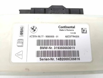 BMW F10 F11 F12 MODUL ULOŽENÍ AIRBAG 9350003