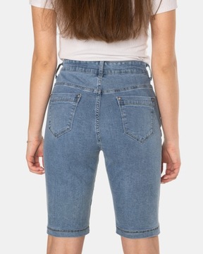 Duże Krótkie Spodenki Damskie Szorty Jeans 1070 42