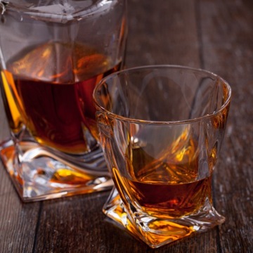 Бокалы для виски Crystal Quadro BOHEMIA, 6 шт., подарочный набор