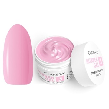 CLARESA Żel budujący do paznokci RUBBER GEL 3 45g