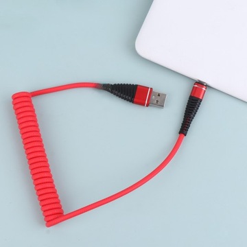 ПРУЖИННЫЙ ВЫДВИЖНОЙ USB-КАБЕЛЬ ДЛЯ ЗАРЯДКИ