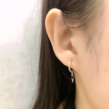 Подвеска в форме конуса с иглой в стиле панк из стерлингового серебра 925 пробы, маленькая