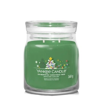 Średnia świeca Signature Shimmering Christmas Tree Yankee Candle