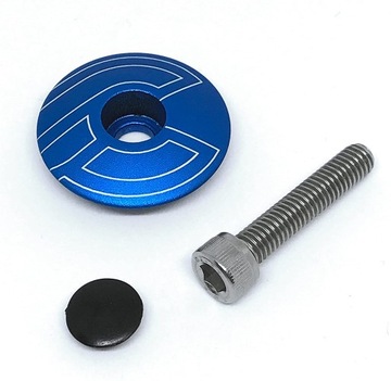 Kapsel Cinelli Top Cap Blue Aluminiowy