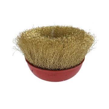 SZCZOTKA DRUCIANA CZOŁOWA 125mm M14 MOSIĄDZOWANA