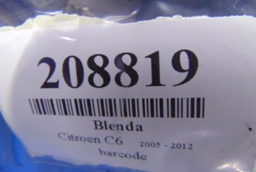 CITROEN C6 CLONA (KRYT) ZADNÍ