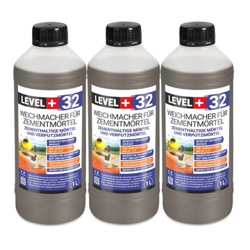 Пластификатор для цементных растворов 3л Уровень+32