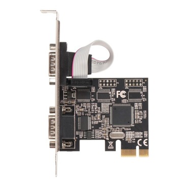Плата последовательного адаптера PCIe RS232, 250 Кбит/с, 2 порта PCI Express X1 A3