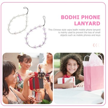 Подвеска для телефона в форме бабочки с бусинами