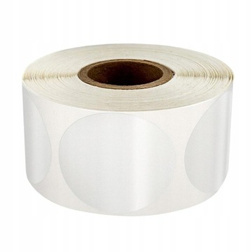 500Pcs/Roll Blank Kraft Stickers Paper Crafts DIY