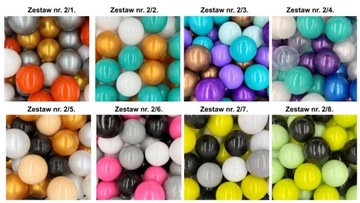 Plastikowe piłeczki piłki kulki zestaw 500szt. 7cm