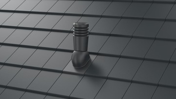 Вентиляционный дымоход ECOLINE 125, плитка DOMINO