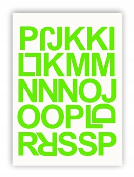 Лаймовый Алфавит, Цифры 100мм, самоклеющиеся