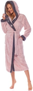 ДЛИННЫЙ ТЕПЛЫЙ ПУХОВЫЙ ЖЕНСКИЙ ХАЛАТ, XXXL КРЫША