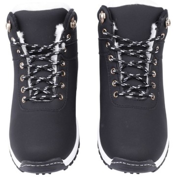ЖЕНСКАЯ ЗИМНЯЯ СПОРТИВНАЯ ОБУВЬ СНЕЖНЫЕ БОТИНКИ TRAPERS, ЧЕРНЫЕ