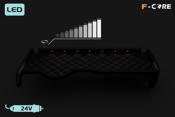 Полка TIR MAN TGA 00-10 узкая экокожа пик LED