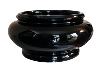 Могильная ваза W11 черная - элегантная - тяжелая