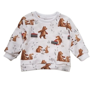 bluza dresowa dziecięca najlepsi przyjaciele zwierzątka 80 handmade jakość