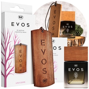 K2 EVOS UNICORN ZESTAW PERFUMY 50ml + ZAWIESZKA ZAPACHOWA DREWNIANA ZAPACH