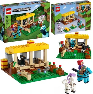 LEGO MINECRAFT 21171 STAJNIA KLOCKI PREZENT
