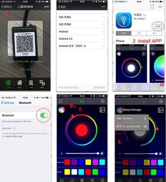 Светодиодная лента RGB NEON для салона автомобиля CARS