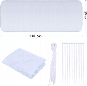 ЗАЩИТНАЯ СЕТКА ДЛЯ БАЛЛЮСТРАЦИИ ЛЕСТНИЦЫ 300x78 КОМПЛЕКТ