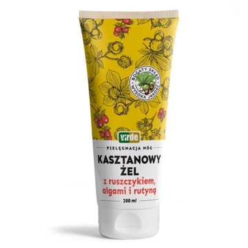 VIRDE ŻEL KASZTANOWY Z RUSZCZYKIEM ALGAMI RUTYNĄ