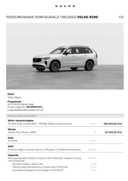 Volvo XC90 II 2026 VOLVO XC90 T8 406KM PLUS DARK AWD, zdjęcie 8