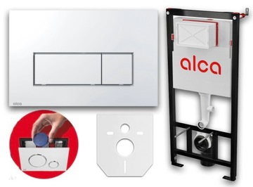 GEB ALCAPLAST WHITE глянцевый комплект каркаса унитаза