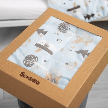 Комплект постельного белья Muslin Sensillo 75 x 95 см Синий