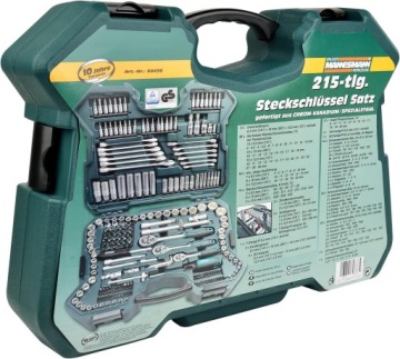 BRÜDER MANNESMANN НАБОР ТОРЦЕВЫХ КЛЮЧЕЙ 215EL. M98430 ТРЕЩОТКИ КЕЙС