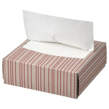 IKEA SNOKRABBA Serwetki w pudełku 100 szt 16x32cm